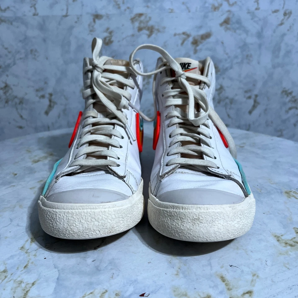 Nike Blazer Mid 77 Infinite Para Mujer Talla 9 Zapatos Blanco Naranja Tenis Atléticos Foto 2 de 4