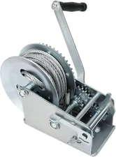 BLACKHORSE-RACING 3500 lbs Hand Winch with 33FT Cable, Hardened Steel 3500lbs 