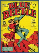 Blue Beetle 4: Golden Age Superhero Comic Blue Beetle Golden Age Comic