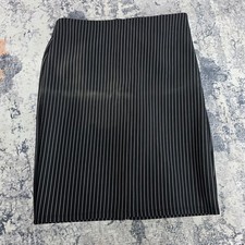 Forever 21 Black Pinstripe Pencil Skirt