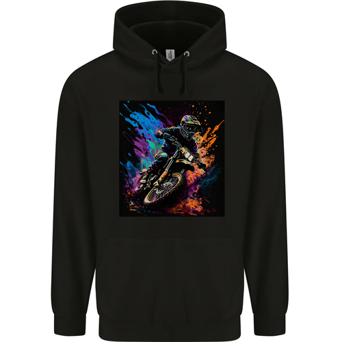 A Motocross Rider MotoX Dirt Bike Motorsports Childrens Kids Hoodie
