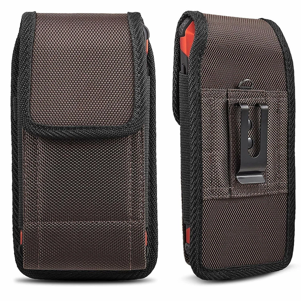 Funda vertical para teléfono celular con clip para cinturón Estuche con hebilla Cartera Estuche Soporte Cubierta Foto 3 de 4