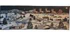 The Night Before Christmas Table Centerpiece Tapestry With Santa 12.5x35