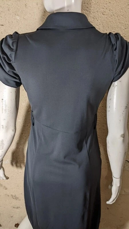 One Step Taille 38 Superbe robe manches courtes grise en polyester - Photo 3/4