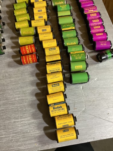 Lot of Over 50 Kodak Film Roles. Various Colors Perfect for Art Project - Picture 4 of 4