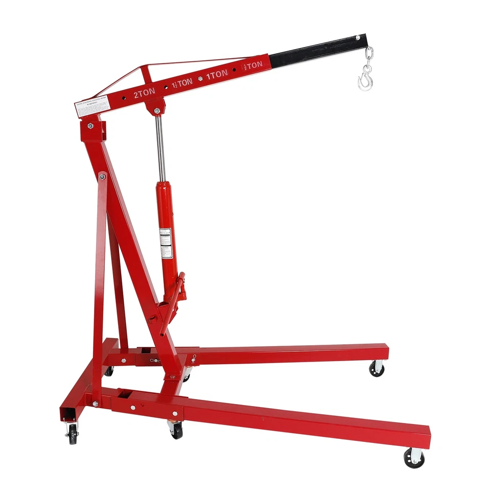 2 TON 4400LBS Heavey Duty Engine Motor Hoist Cherry Picker Shop Crane Lift Foto 2 de 4