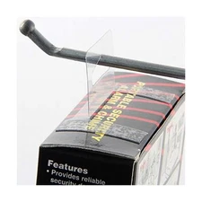 250 Clear Self Adhesive Box Top Slot Hang Tab 12Oz Heavy Duty Limit Retail Ha...