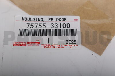 7575533100 Genuine Toyota MOULDING, FR DOOR 75755-33100 | eBay