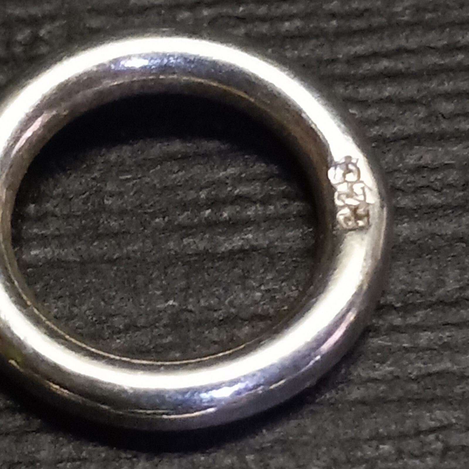 Sterling silver loop circle link necklace - image 4