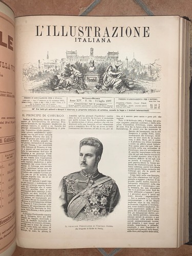 L'ILLUSTRAZIONE ITALIANA, RIVISTA SETTIMANALE - FRATELLI TREVES - ANNATA 1887 - Foto 3 di 5