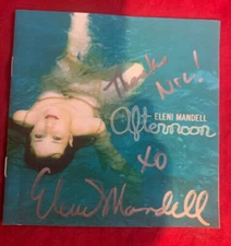 ELENI MANDELL ~ AFTERNOON  2001 US CD PERSONALIZED AUTOGRAPH ON FRONT INSERT  M-