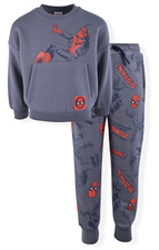 Spiderman Toddler Sweatshirt Jogger Pants Set Gray Red 12 18 Mo. NWT