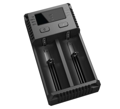 Nitecore NEW i2 - Ladegerät für Li-Ion, LiFePo, Ni-MH, Akkus (Neue Version)