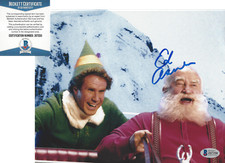 ED ASNER SIGNED 'ELF' 8x10 MOVIE PHOTO BECKETT COA SANTA COBRA KAI UP BAS