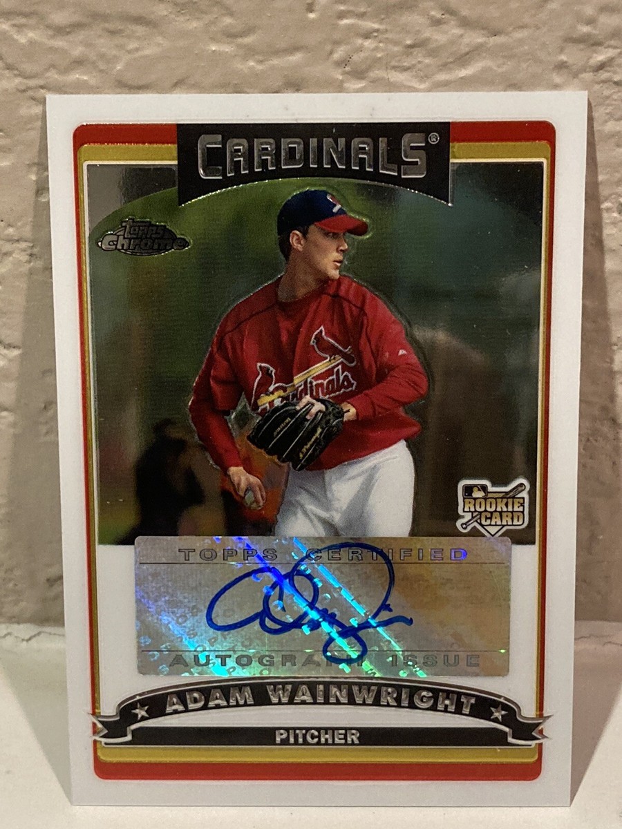 2006 Topps Chrome Adam Wainwright Autograph Auto Rookie RC #334 | eBay