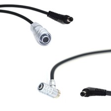 BMPCC 4K 6K Blackmagic Camera Power Sprial Cable Right Angle DC2.5mm to SF6 2pin