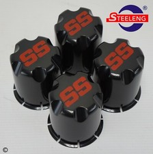 Golf Cart Utv Atv Wheel Rim Ss Blackred Center Caps Set Of 4 Golf Cart Utv Atv Wheel Rim Ss Blackred Center Caps Set Of 4