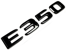 #2 BLACK E350 For MERCEDES E350 REAR TRUNK EMBLEM BADGE NAMEPLATE DECAL LETTER