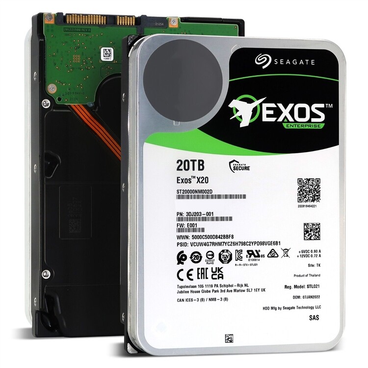 ST20000NM002D Seagate Exos X20 20TB 7200 RPM SAS 12Gb/s 256MB 3.5