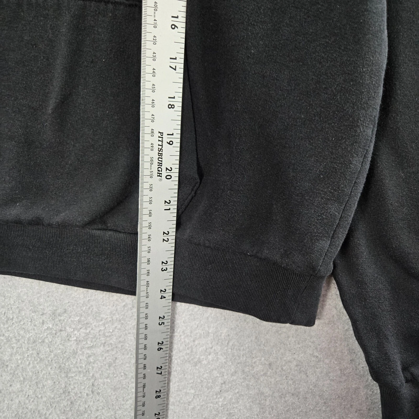 victoria-secret-vs black logo 1/4 zip long sleeve mock sweatshirt