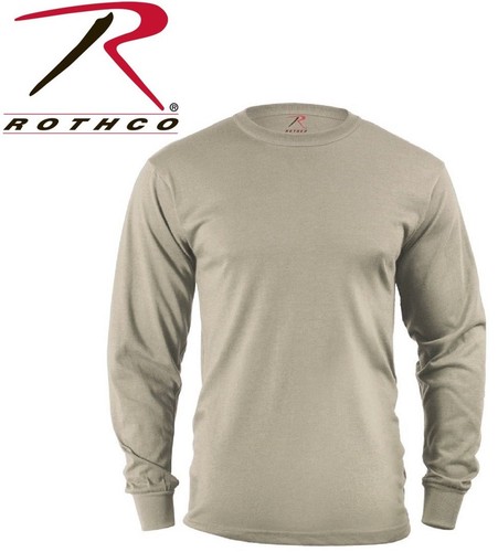 Desert Sand Army Long Sleeve cotton T 