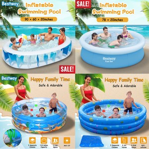 Aufblasbare Schwimmbad Center Lounge Family Kids Wasser Spielen Spass Garten Ebay