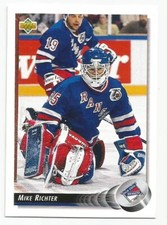 MIKE RICHTER 1992-93 UPPER DECK CARD FLAWLESS CONDITION