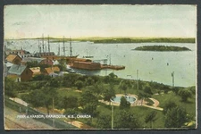 CANADA POSTCARD "PARK & HARBOR, YARMOUTH, N.S."