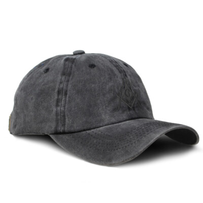 Washed Cotton Baseball Cap Mason Gray Thread Cotton Dad Hats