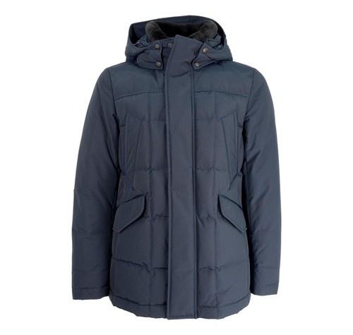 Woolrich Men's Blizzard Field Jacket - Blue - Parka Jackets