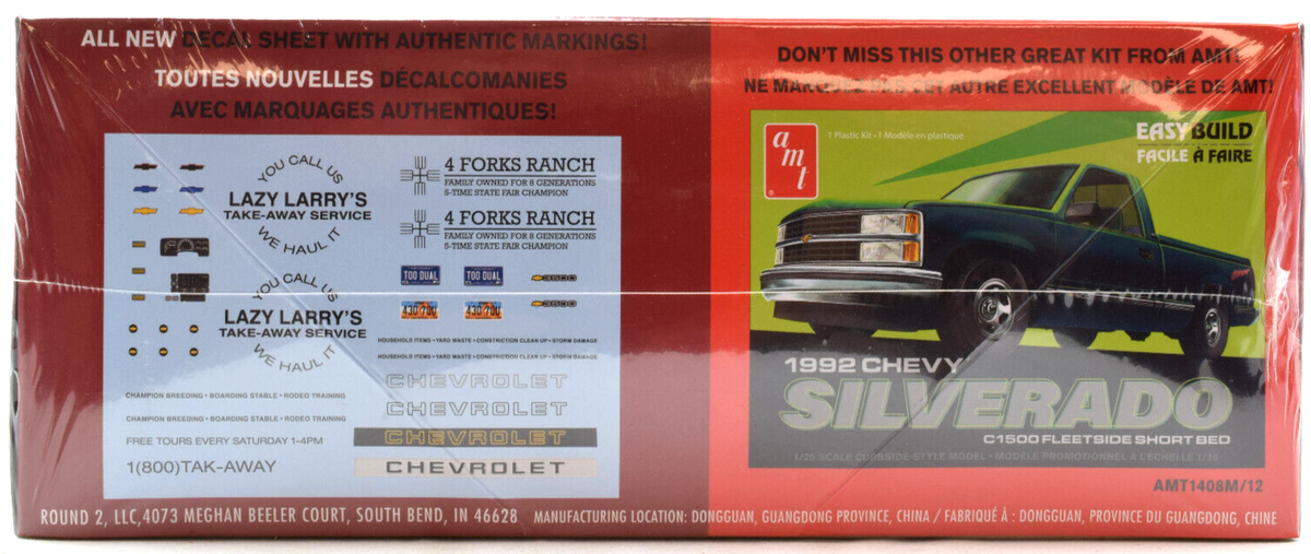 AMT 1996 Chevy C3500 Extened Cab Dually Pickup Truck 1:25
