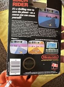 Nintendo NES Mach Rider Sticker Seal Game Black Box No Manual Test Market Rare
