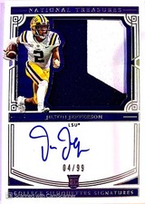 Justin Jefferson National Treasures Rookie Patch Auto /99