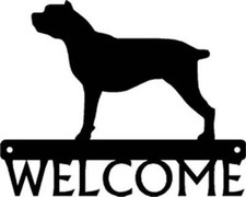 Cane Corso Dog Welcome Sign - Made in America - Outdoor Decor