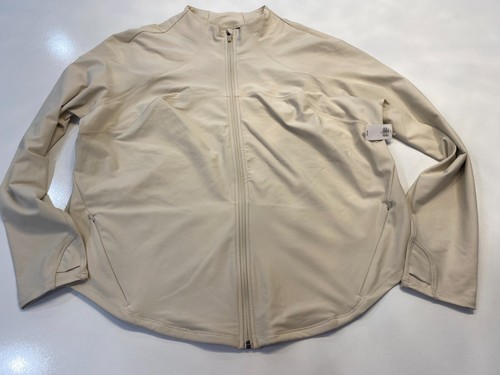 Old Navy Beige Athletic Jacket Full Zip Front NWT Size XXL - Picture 1 of 10
