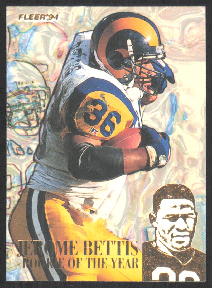 1994 Fleer Rookie of the Year Jerome Bettis Los Angeles Rams #36