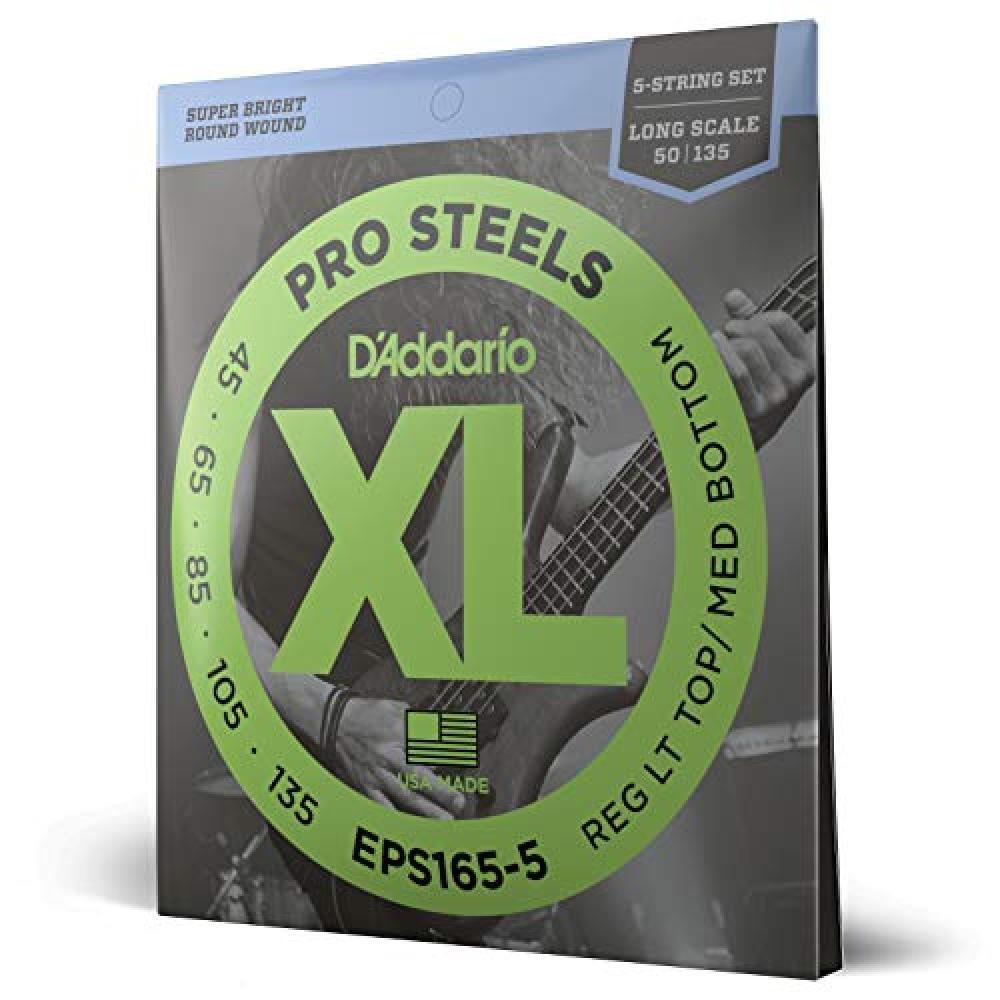 d'Addario EPS165-5 Set Corde Basso Prosteel - NUOVO