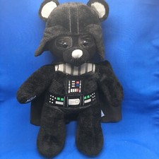 Build A Bear Star Wars Darth Vader Bear Plush with Cape 18 Inch 2015 BAB