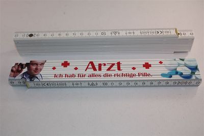 Berufe Zollstock - ARZT 2 DOKTOR DOC - 2m  Holz 