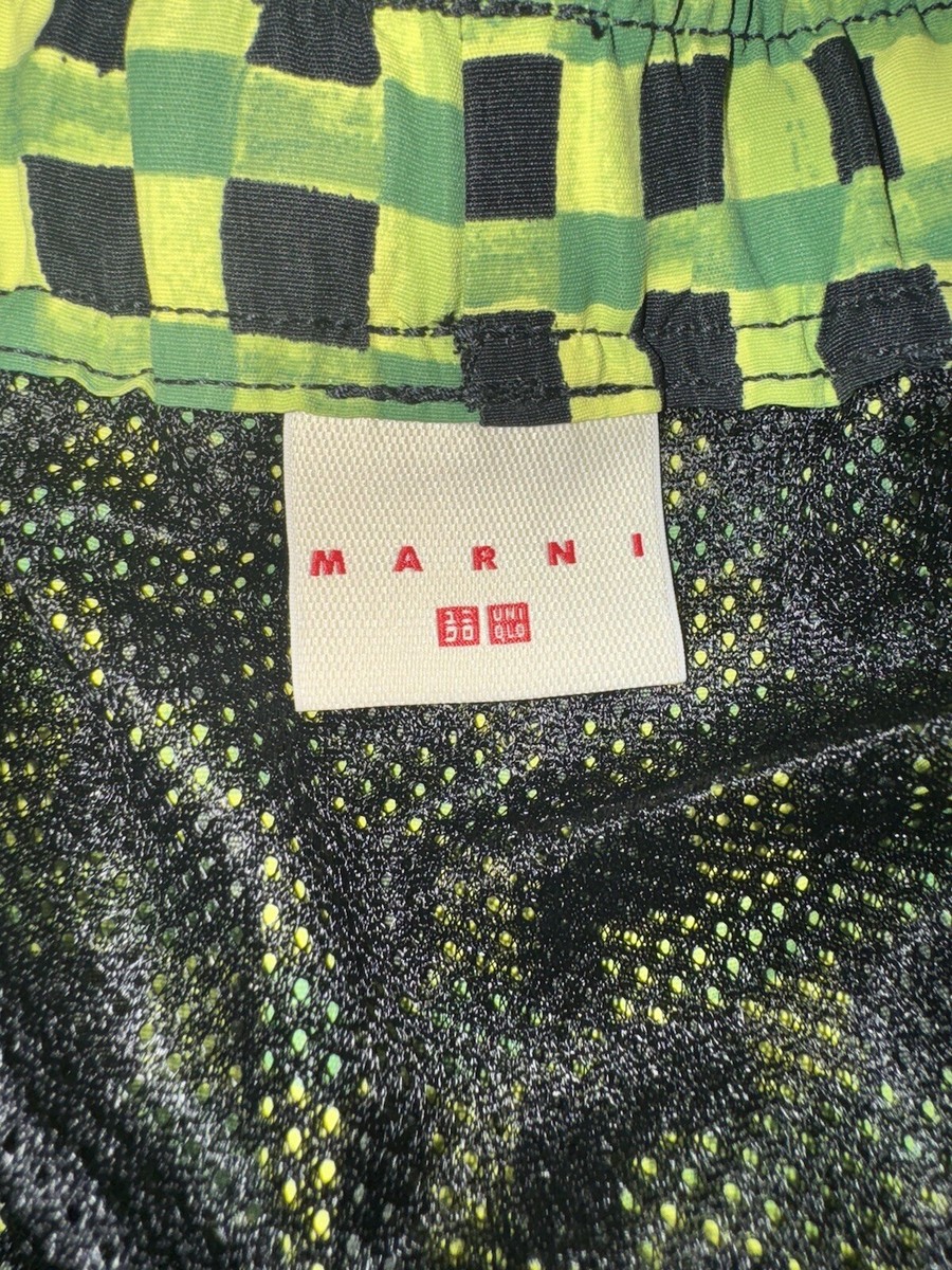 【関税＆送料込み】Marni Short Cotton Vest Marni X Uniqlo 2 way utility shorts dark green size Medium