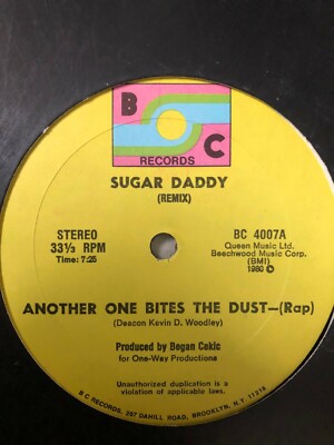 Sugar Daddy with Common Sense, Another One Bits The Dust (Queen), 12'' Vinyl Rap