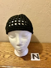 Adult Teens Unisex   Summer Crochet Beanie  Handmade USA  Openwork Lightweight