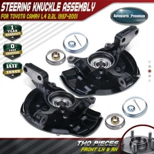 2x Front LH & RH Steering Knuckle & Wheel Hub Bearing Assembly for Toyota Camry