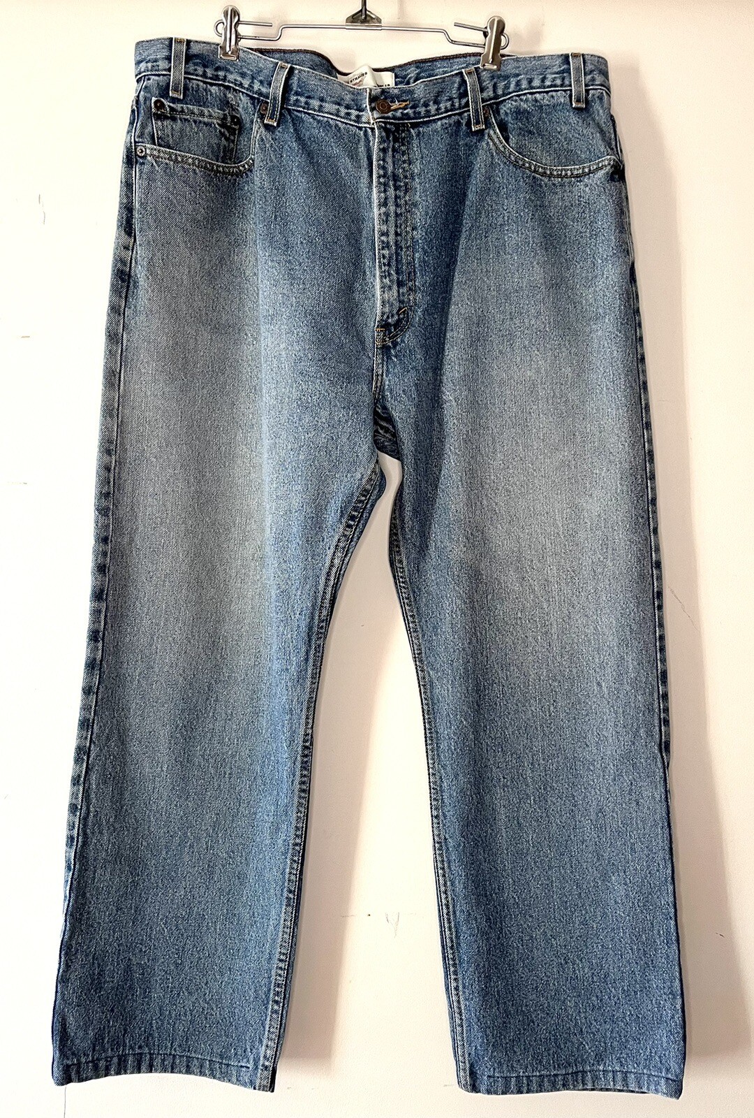 Levi’s Signature Men’s Regular 100 Cotton Denim Wide Leg Blue Jeans 42