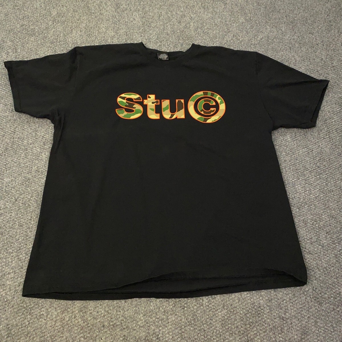 ★米国発/送関込*STUSSY*新作*STU C. CAMO Tシャツ/BLACK★ Stussy Stu C. Camo Tee Black Size L NEW 🚚✓ | eBay