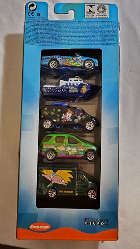 Matchbox 5 pack 2002 Nickelodeon sealed mint in box includes Spongebob boat. - Picture 6 of 12