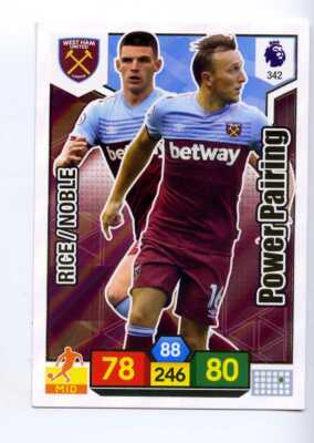 (Jg9127) Panini Adrenalyn XL, West Ham United, Power Pairing, 2019/20 #342