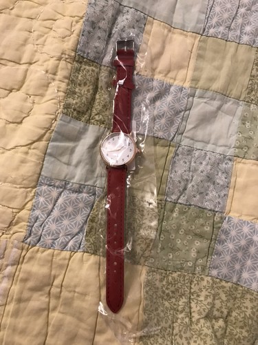 Ladies Quartz Watch- Red Band- Brand New - Picture 2 of 2