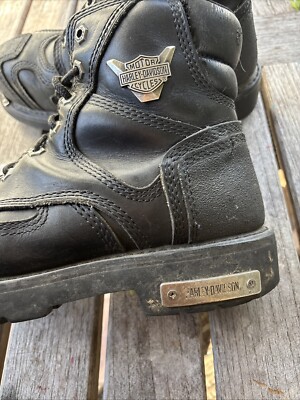 Harley Davidson Men's Black Stealth Zipper Motorcycle Riding Boots