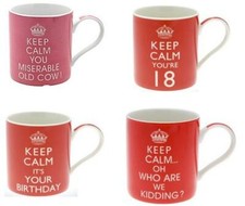 NEW Keep Calm Your 18, 21, Carry On or Kettle On etc Mugs Funny Birthday Gifts